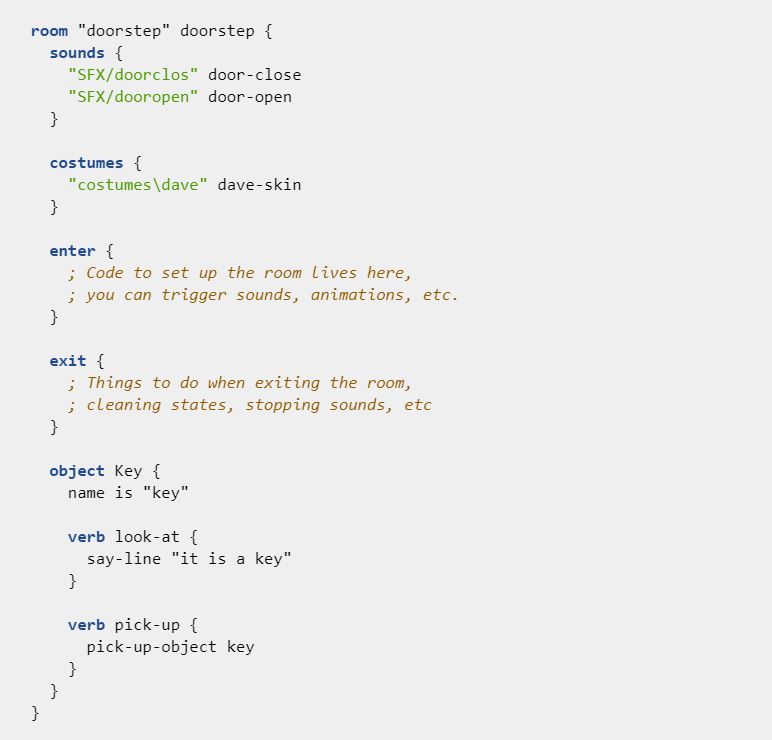 SCUMM code example